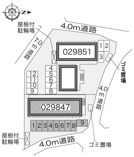 ★手数料０円★海老名市大谷北４丁目　月極駐車場（LP）